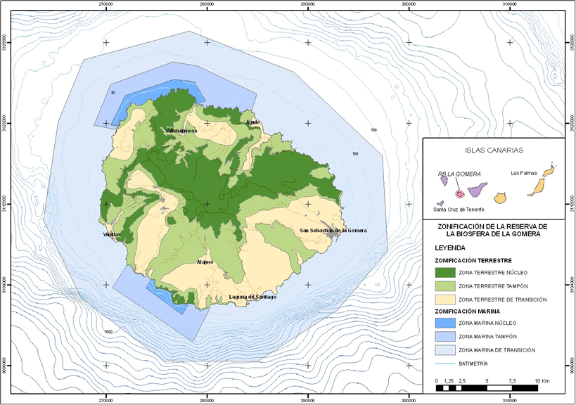 La Gomera - Plano de ubicación