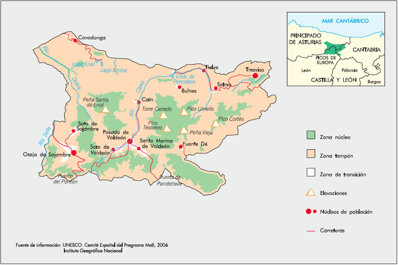 Plano de Ubicación - Picos de Europa