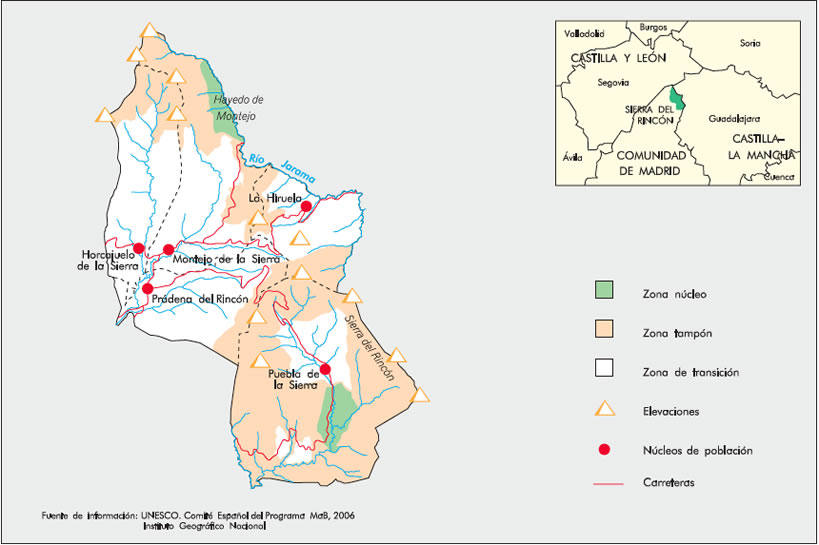 Sierra del Rincón - Plano de Ubicación